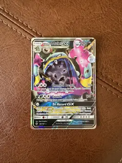 Pokemon Alolan Muk GX TCG Ultra Rare Holo Card 84/147 Sm-Burning Shadows - Image 1