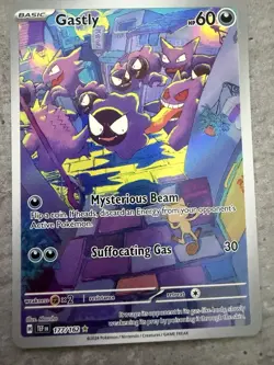Pokemon Gastly 177/162 SV05 Temporal Forces Illustration Rare Full Art Holo - Image 2