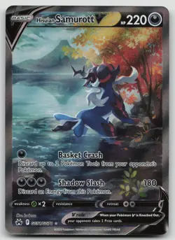 Hisuian Samurott V GG51/GG70 Holo Crown Zenith Galarian Gallery NM - Image 1