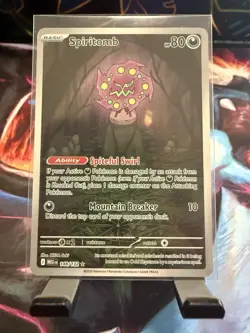 Spiritomb 148/132 Illustration Rare (IR) Full Art Pokemon Mega Evolution - NM - Image 1