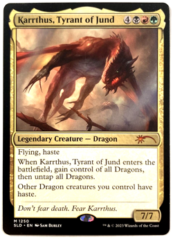 MTG Karrthus, Tyrant of Jund Secret Lair Drop 1250 NM - Image 1