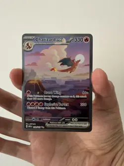Pokemon Charizard ex 199/165 Special Illustration Rare Holo SV:151 NM - Image 5