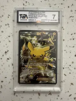 2016 POKEMON XY BLACK STAR PROMO | RED & BLUE #XY124 FULL ART/PIKACHU TGA 7 - Image 1