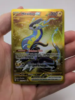 Miraidon ex Gold Hyper Rare - 253/198 - Scarlet & Violet Base Pokemon 2023 - Image 1