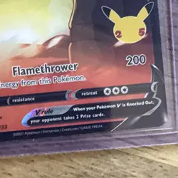 Pokemon Lance's Charizard V Promo Full Art Holo SWSH133 Sword & Shield 220HP - Image 3
