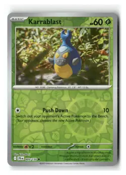 Karrablast 009/159 Common Journey Together Pokemon Reverse Holo Near Mint - Image 1