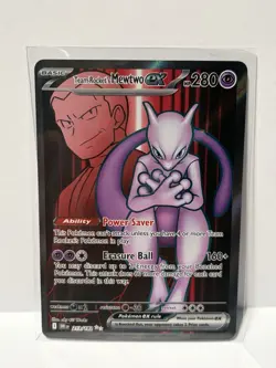 The Pokemon Company Pokemon TCG Team Rocket's Mewtwo ex 213/182 SV10 UR Holo EN - Image 1