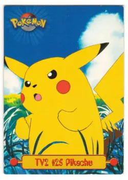1999 TOPPS POKEMON - # TV 2 # 25 PIKACHU - LOOK !!!! - Image 1