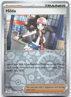 Hilda 084/086 Near Mint White Flare Uncommon Reverse Holo Pokemon - Image 1