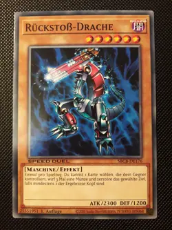 Yu-Gi-Oh! Ruckstoß-Drache, SBCB-DE176, Common, 1. Auflage, Deutsch, Near Mint - Image 1
