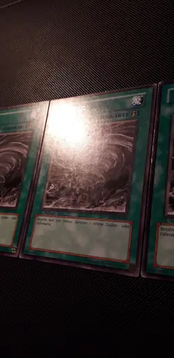 Yu-Gi-Oh! 3x Twister, STON-DE042, Rare, 1. Auflage, Deutsch, EX/EX/GD - Image 3