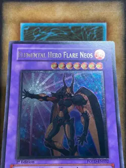 Yugioh Elemental Hero Flare Neos POTD-EN032 Ultimate Rare 1st Ed NM - Image 3