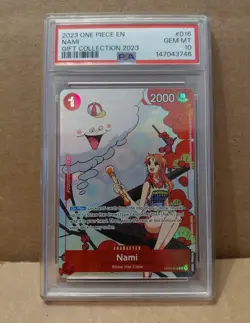 One Piece Nami #016 Gift Coll 2023 Promo ENGLISH PSA 10 - Image 1