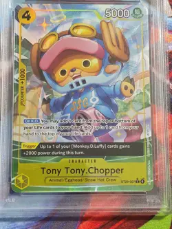 2026 One Piece ST29 English #007 TONY TONY CHOPPER Alt Art PSA 10 - Image 3