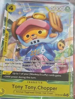 2026 One Piece ST29 English #007 TONY TONY CHOPPER Alt Art PSA 10 - Image 4