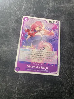 One Piece TCG Vinsmoke Reiju Pre-Release Gold Stamp C OP06-068 Wings Of The Capt - Image 1
