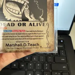 Marshall.D.Teach OP09-093 Wanted Poster Emperors in the New World One Piece TCG - Image 4