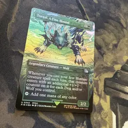 Torgal A Fine Hound (Borderless) Final Fantasy Foil MTG Magic The Gathering MINT - Image 2
