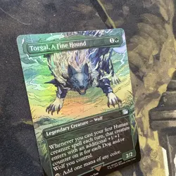 Torgal A Fine Hound (Borderless) Final Fantasy Foil MTG Magic The Gathering MINT - Image 4