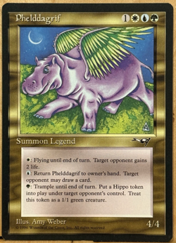 LIMITED EDITION Visions Vintage MtG Phelddagrif Unplayed NM - Image 1