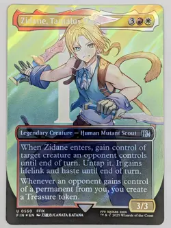 (Surge Foil) Zidane, Tantalus Thief (Borderless) (FIN 0550) Final Fantasy Foil - Image 1