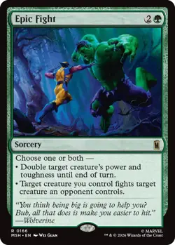 1x Epic Fight - Foil MTG - Marvel Super Heroes - NM-Mint - Image 1