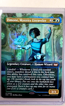 2024 MTG Magic the Gathering Duskmourn House of Horrors Zimone Mystery Unraveler - Image 1