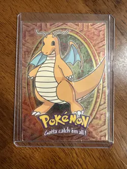 1999 Topps Pokemon the First Movie Dragonite E12 of 12 Die-Cut - Image 1
