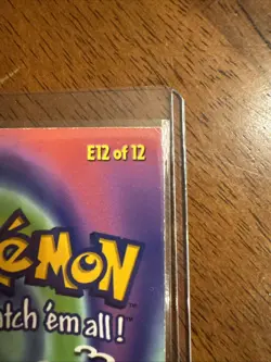 1999 Topps Pokemon the First Movie Dragonite E12 of 12 Die-Cut - Image 4