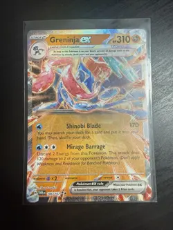 GRENINJA EX 106/167 TWILIGHT MASQUERADE POKEMON (DOUBLE RARE, NM) - Image 1