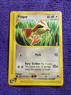 Pokemon TCG Pidgey Expedition Base Set 123/165 Regular Common Komiya - Image 1