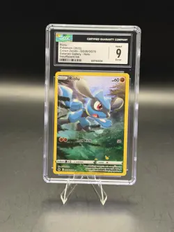 Pokemon Riolu Crown Zenith Galarian Gallery Full Art #GG26 CGC 9 Mint - Image 1