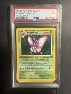 1999 Pokemon Jungle - Venomous #13 HOLO RARE 1ST ED - PSA 7 - Near Mint - Image 1