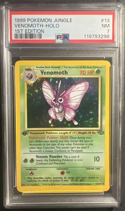 1999 Pokemon Jungle - Venomous #13 HOLO RARE 1ST ED - PSA 7 - Near Mint - Image 2