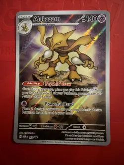 Pokemon MEP 009 - Black Star Promo Alakazam Full Art - NM - Image 1