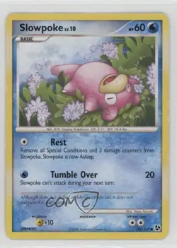 Slowpoke Pokemon Diamond & Pearl Great Encounters #82 2008 - Image 1