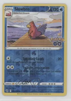Slowbro Reverse Foil Pokemon Sword & Shield Pokemon Go #020 - Image 1