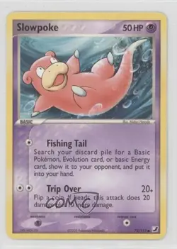 Slowpoke Pokemon EX Unseen Forces #72 2005 - Image 1