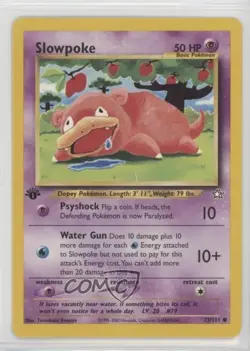 Slowpoke 1st Ed. Pokemon Neo Genesis #73 2000 - Image 1
