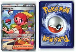 HARLEQUIN 163/086 Ultra Rare White Flare Holo Trainer NM - Image 1