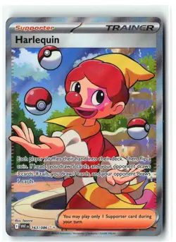 HARLEQUIN 163/086 Ultra Rare White Flare Holo Trainer NM - Image 2
