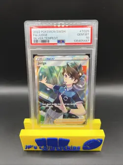 2022 Pokemon SWSH Silver Tempest Judge #TG25 Trainer Gallery Full Art PSA 10 - Image 1