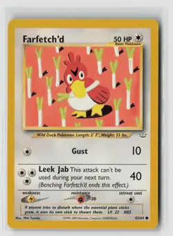 Farfetch'd #43/64 Neo Revelation Common Pokemon TCG LP - Image 1