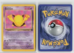 Drowzee #54/82 Team Rocket Common Pokemon TCG MP - Image 3
