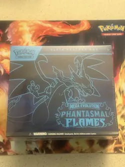 Pokemon TCG ME02 Mega Evolution Phantasmal Flames Elite Trainer Box ETB Sealed - Image 1