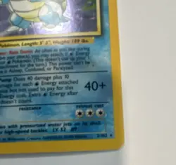 Pokemon Blastoise Base Set 2/102 Holo Rare 1999 English - Image 4