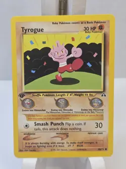 Pokemon Tyrogue 66/75 - Neo Discovery - NM Common - 1st Edition WotC Vintage - Image 1