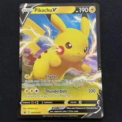 Pikachu V SWSH061 - Sword & Shield Black Star Promo - Pokemon TCG - Image 1