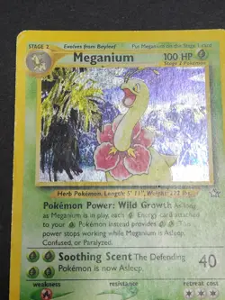 Meganium 11/111 Neo Genesis Unlimited Holofoil Holo Rare Pokemon TCG - Image 3