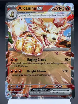 Arcanine ex 032/198 - Ultra Rare Holo - Scarlet & Violet Base Pokemon Card MINT - Image 1